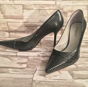 SOLD BCBG-black patent leather heels